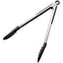 【まとめ買い10個セット品】ナイロン 万能トング ロック付 12インチ 黒 KB-KE0119/BK【ECJ】