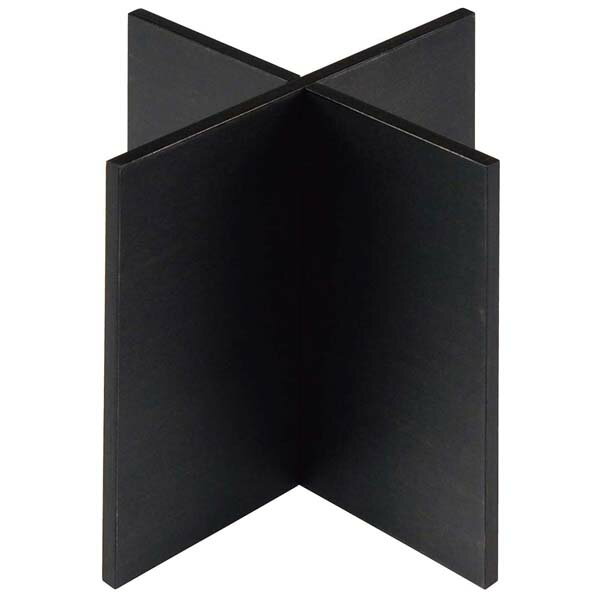 木製 組立十字スタンド 黒 200×200×200mm【ECJ】