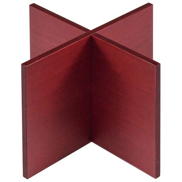 木製 組立十字スタンド 赤 200×200×150mm【ECJ】