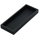 【まとめ買い10個セット品】木製 浅型 千筋カトラリーボックス 黒【ECJ】