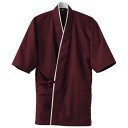 【まとめ買い10個セット品】作務衣上衣 EA3061-2(男女兼用)えんじ LL【ECJ】(3)