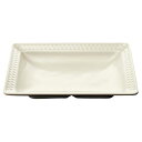 【まとめ買い10個セット品】レンジアップメラミン食器 長角深皿 アイボリー・C D186BRI【ECJ】