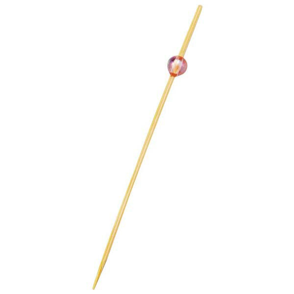 【まとめ買い10個セット品】竹製 ビーズピックス 9cm ピンク(50本入)09495【ECJ】
