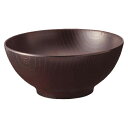 【まとめ買い10個セット品】メラミン食器 ウォールナ ボール 17cm WD-41-DBR ダークブラウン【ECJ】