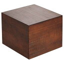 【まとめ買い10個セット品】木製 千筋キューブ 茶 200×200×160mm【ECJ】(3)