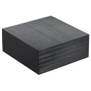 【まとめ買い10個セット品】木製 千筋キューブ 黒 200×200×80mm【ECJ】