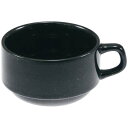 【まとめ買い10個セット品】おぎそチャイナ スタックカプチーノ 4658 ブラック【ECJ】