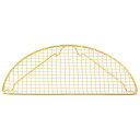 【まとめ買い10個セット品】EBM 18-8 半月 とんかつアミ(金メッキ付)大 200×100【ECJ】