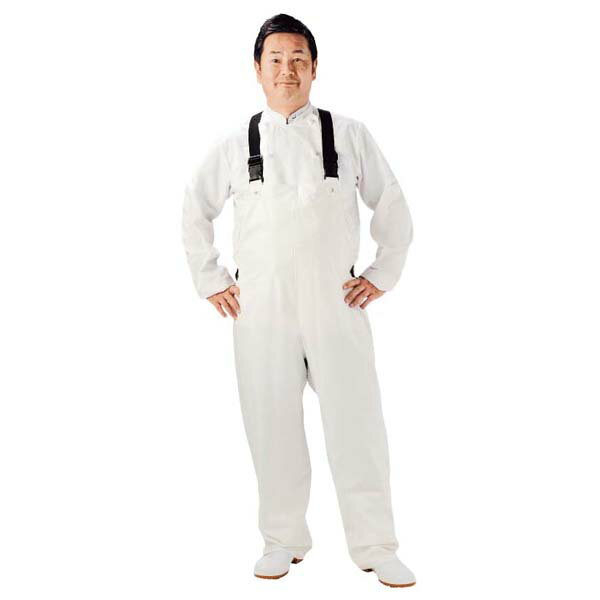 タフブラード サロペット LL ホワイト PT-22【ECJ】