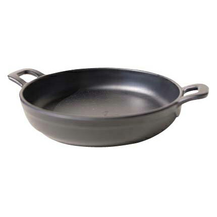 【まとめ買い10個セット品】メラミン リトルシェフ ミニラウンドパン 両手 4インチ 520404BK ブラック【ECJ】