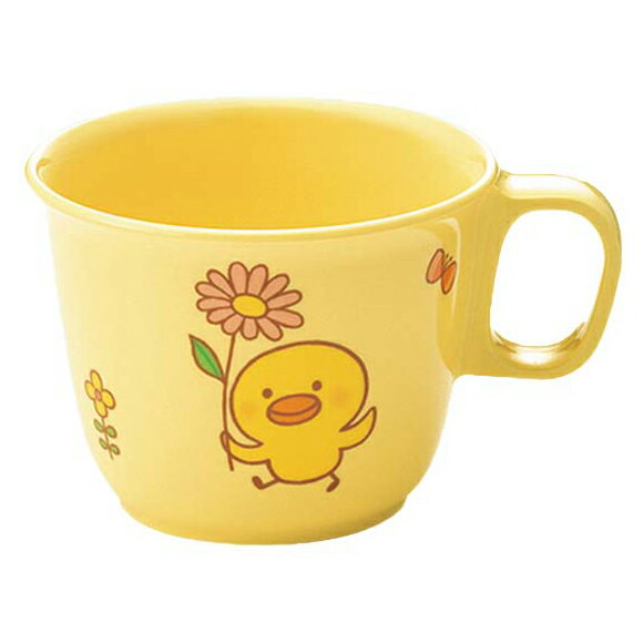 【まとめ買い10個セット品】メラミン 子供食器 ひよこぐみ 柄付カップ イエロー C16HIY【ECJ】