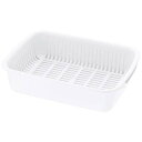 【まとめ買い10個セット品】シェリー 水切りバット L ホワイト【ECJ】