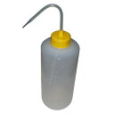 【まとめ買い10個セット品】カラーキャップ広口洗浄瓶 1L イエロー 927-22-22-81【ECJ】