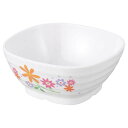 メラミン食器 花束(ブーケ)角小鉢 BU-50【ECJ】