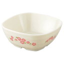 【まとめ買い10個セット品】メラミン食器 桃花(ももか)角小鉢(小)MK-51【ECJ】