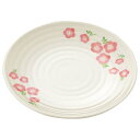 【まとめ買い10個セット品】メラミン食器 桃花(ももか)丸皿(中)MK-13【ECJ】