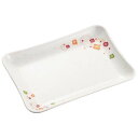 メラミン食器 和華(ほのか)角皿(大)切立 HO-29【ECJ】