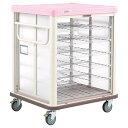 【まとめ買い10個セット品】エレクター COO常温配膳車 シャッター式 リフトタイプ JCSL24SP シュガーピンク【ECJ】