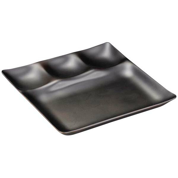 【まとめ買い10個セット品】スリーセットプレート 総ダークブラウン 1200915【ECJ】