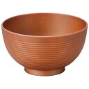 【まとめ買い10個セット品】耐熱4.5寸若狭千筋丼 総ブラウン 1000855【ECJ】
