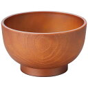 【まとめ買い10個セット品】耐熱5寸荒木目丼 総ダークブラウン 1001091【ECJ】