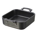 【まとめ買い10個セット品】レヴォル ベルキュイジーヌ スクエアディッシュ ブラック 642970【ECJ】