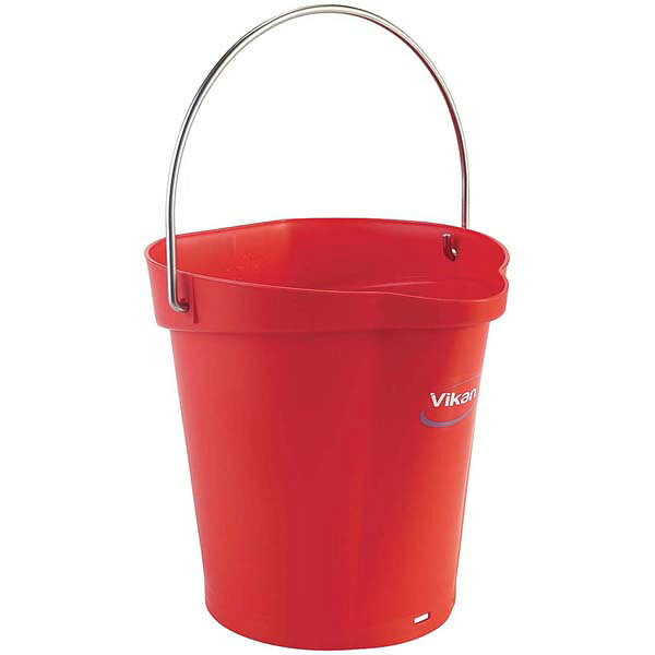 Cleaning Goods - 【まとめ買い10個セット品】ヴァイカン ハイジーンバケット 6L 本体 56884 レッド【ECJ】