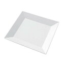 【まとめ買い10個セット品】プラ容器 角皿 40(10枚入)白磁【ECJ】