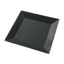 【まとめ買い10個セット品】プラ容器 角皿 40(10枚入)黒【ECJ】