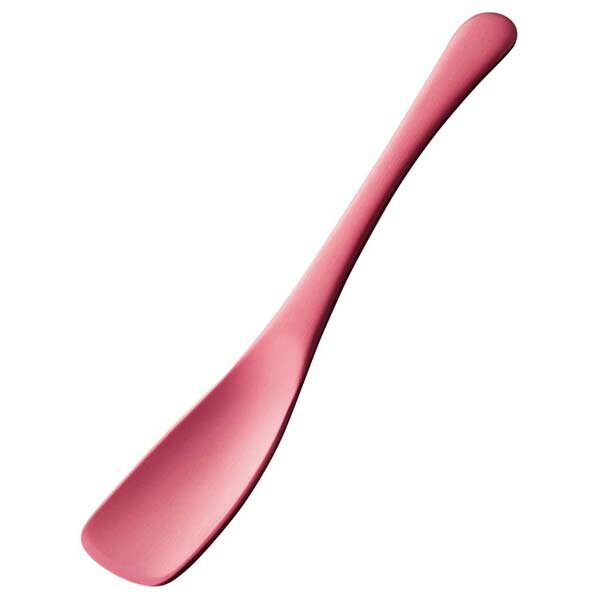 【まとめ買い10個セット品】すくいやすい アルミアイスプーン ピンク(1個箱)【ECJ】