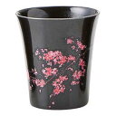 【まとめ買い10個セット品】温感黒カップ 桜 小 B52-27【ECJ】