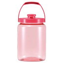 プラスチック カラー果実酒びん R型 2.4L ピンク【ECJ】