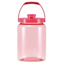 プラスチック カラー果実酒びん R型 4.2L ピンク【ECJ】