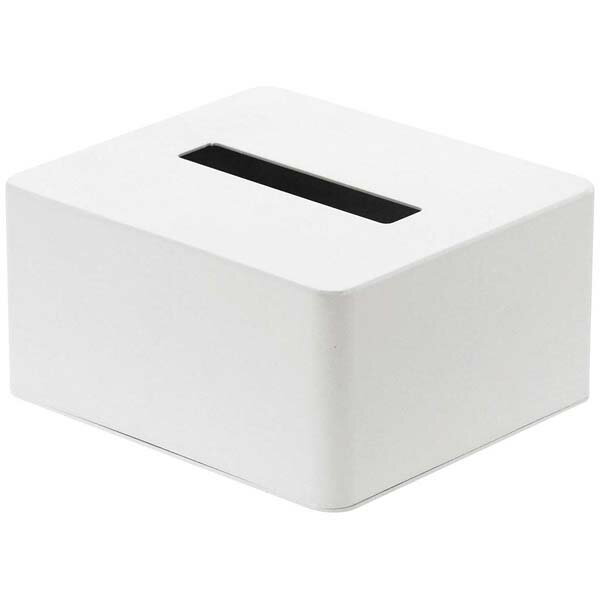 【まとめ買い10個セット品】ハーフティッシュボックス タワー ホワイト 4217【ECJ】