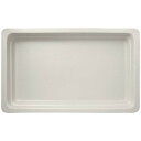 【まとめ買い10個セット品】ラックポーセレン ガストロノームパン 角型 深 1/2 スノーホワイト【ECJ】