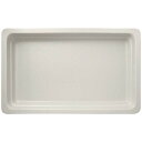 【まとめ買い10個セット品】ラックポーセレン ガストロノームパン 角型 深 1/1 スノーホワイト【ECJ】