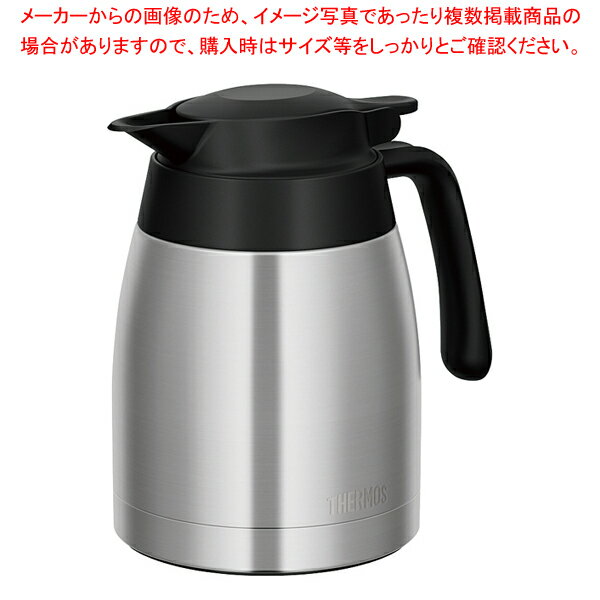 サーモス 洗浄機対応 真空断熱ステンレスポット TTC-1000 ステンレスブラック 【ECJ】