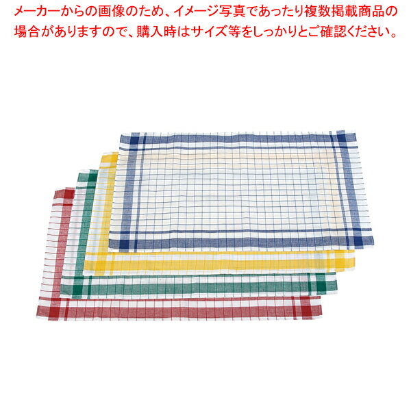 【まとめ買い10個セット品】半麻格子ダスター 12枚入 青【ECJ】