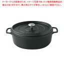 アンヴィクタ キャセロール オーバル 27cm マットブラック 【ECJ】(3)