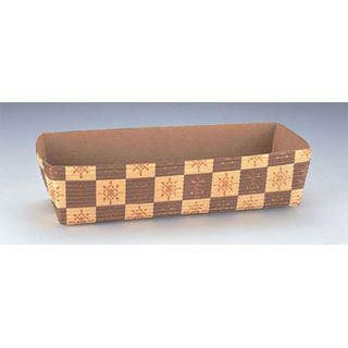 【ベーキングカップ［茶ブロック柄］ CT503】【厨房器具 製菓道具 飲食店】 【バレンタイン 手作り】【ECJ】