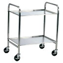 【18-8エコノミーキッチンワゴン 2段 ENDO EC-02 ENDO】【厨房器具 製菓道具 飲食店】【ECJ】