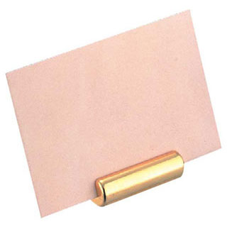 【SWバータイプネームホルダー［金メッキ］ 中】【厨房器具 製菓道具 飲食店】【ECJ】