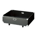 ステップテーブル用収納ボックス小 黒 61-778-95-2【店舗什器 ボックス・バスケット ファイバーボックス ステップテーブル用収納ボックス 小】【ECJ】