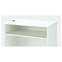 レジ台W60cm用中間棚 ホワイト 61-427-47-2【店舗什器 レジ台・カウンター レジカウンター レジ台用中間棚】【ECJ】