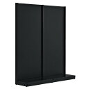 KZ ブラック片面ボードタイプ W120×H300cm 61-535-23-9【システム什器 KS/KZゴンドラ什器 KS/KZ ブラック KZ ボードタイプ ...