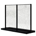 KZ ブラック両面ネットタイプW60×H210cm本体 61-535-30-6【ECJ】