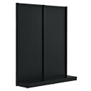 KZ ブラック 片面ボードタイプW60×H120cm連 61-535-33-1【ECJ】