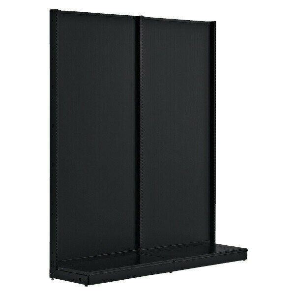 KZ ブラック片面ボードタイプW120×H165cm連 61-535-35-4【システム什器 KS/KZゴンドラ什器 KS/KZ ブラック KZ ボードタイプ 片面タイプ ブラック 連結 W120cm】【ECJ】