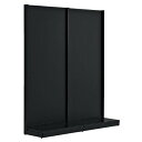 KZ ブラック片面ボードタイプW120×H300cm連 61-535-35-9【システム什器 KS/KZゴンドラ什器 KS/KZ ブラック KZ ボードタイプ ...