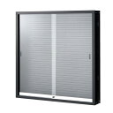 薄型ショーケース ブラック 61-542-28-1【店舗什器 ショーケース スリット用 薄型ショーケース】【ECJ】